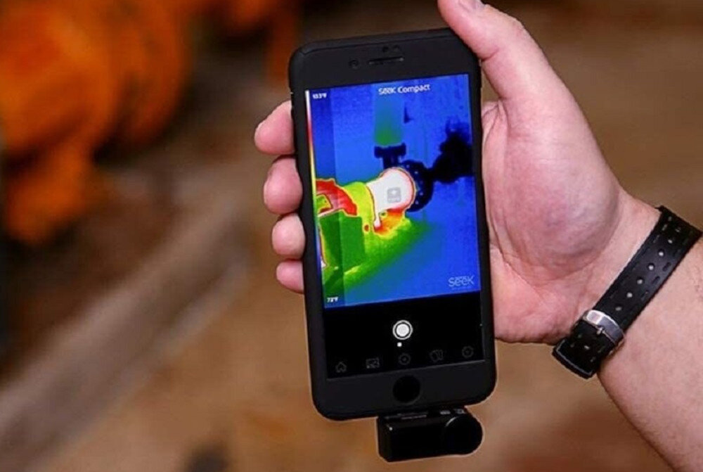 Kamera termowizyjna SEEK THERMAL Compact Pro iOS (LQ-AAA) zasięg odległość