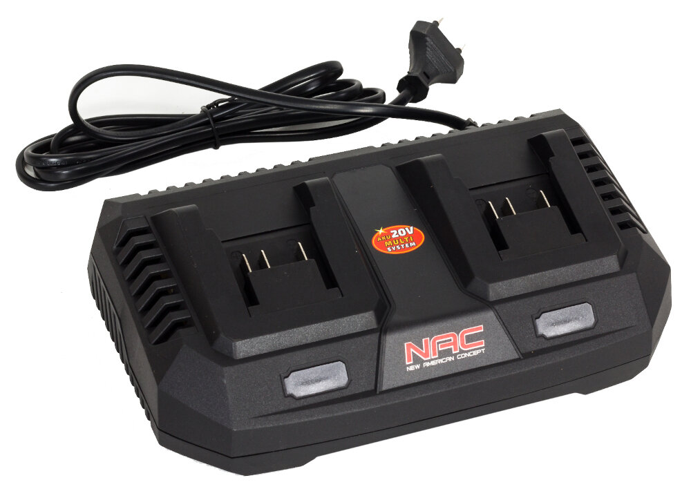 Ładowarka NAC BC-LI-2X30-20V dla akumulatorów litowo-jonowych z serii NAC o napięciu 20 V atrakcyjna cena