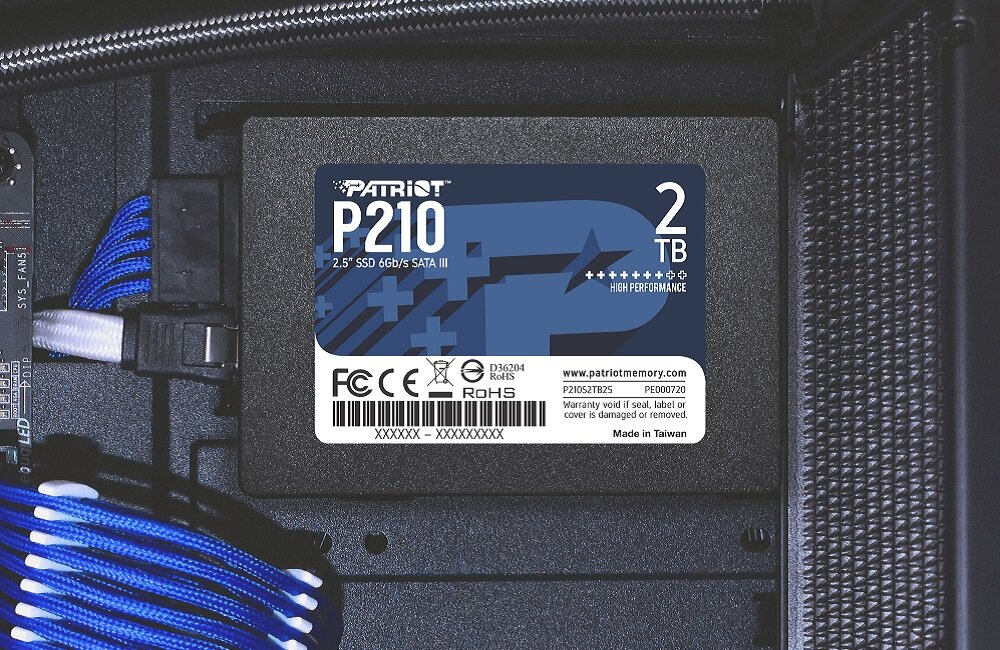Dysk PATRIOT P210 128GB SSD - predkosc odczytu  