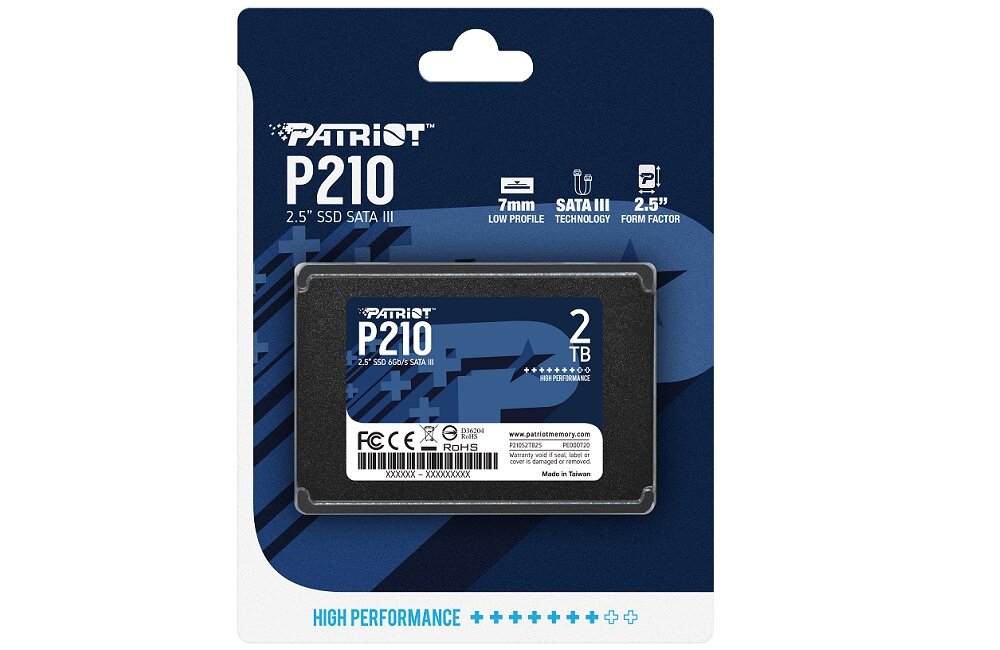 Dysk PATRIOT P210 128GB SSD - niezawodnosc 