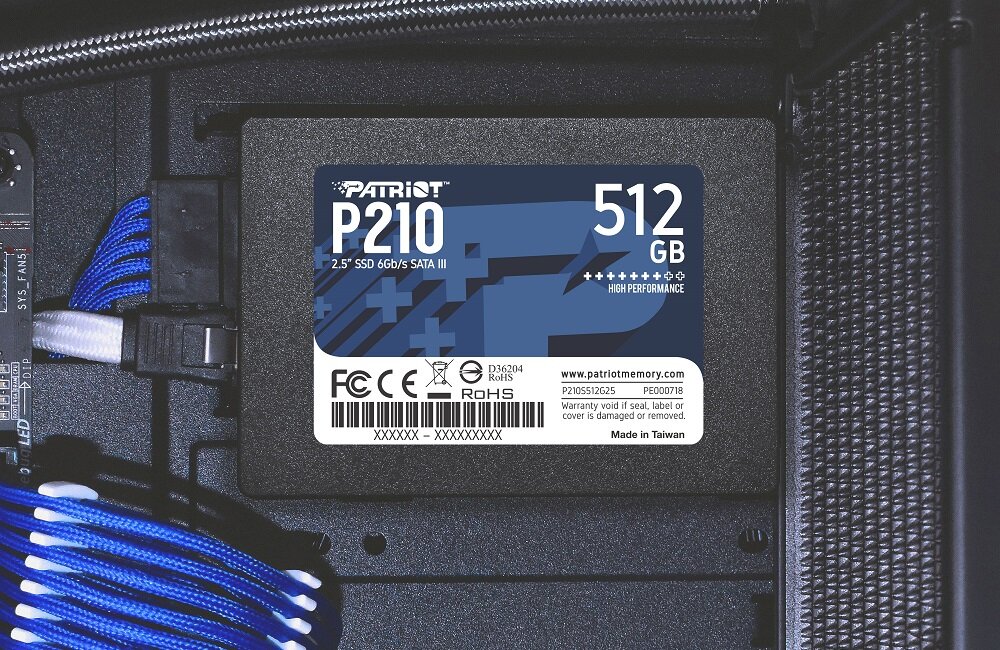 Dysk PATRIOT P210 128GB SSD - predkosc odczytu  