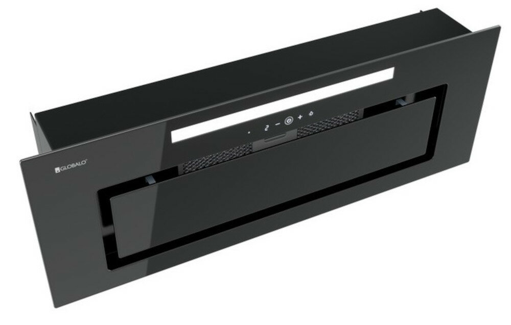 Okap GLOBALO Senturo 60.2 Black prostota elegancja tryb wyciągu wentylacja pochłaniacz oczyszczanie szerokości