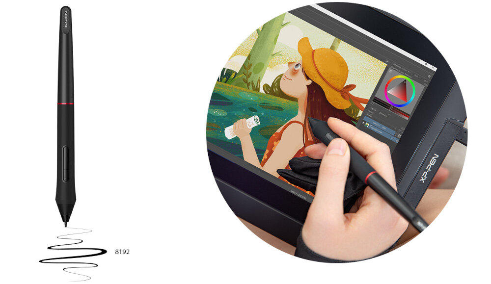 Tablet graficzny XP-PEN Artist 12 Pro piorko ksztalt ergonomiczny wygoda