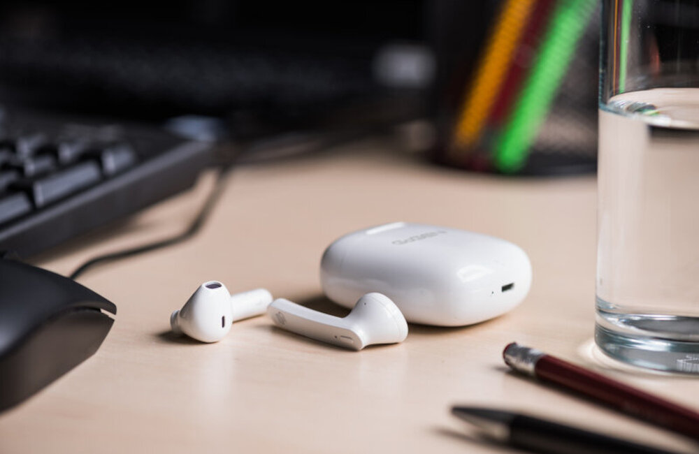 Słuchawki dokanałowe GOGEN TWS BAR Biały bezprzewodowa łączność wbudowany mikrofon jakość 