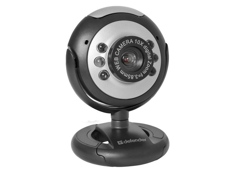 Kamera internetowa DEFENDER C-110 - wygląd ogólny uniwersalne mocowanie Skype Messenger