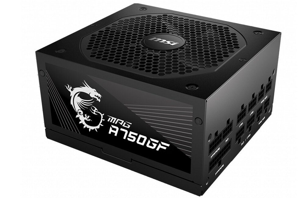 Zasilacz MSI MPG A750GF 750W Gold - wysoka jakośc format ATX obsługa układów GeForce