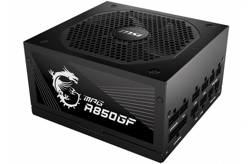 Zasilacz MSI MPG A850GF 850W Gold - wysoka jakośc format ATX obsługa układów GeForce