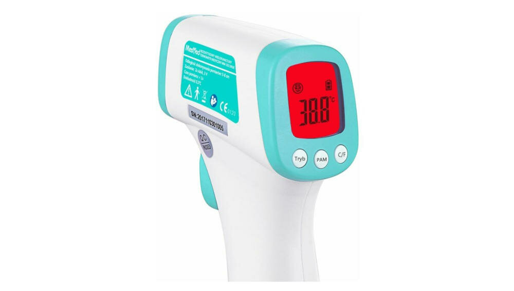 MESMED-Unue termometr bezdotykowy wielofunkcyjny wyrób medyczny pomiar temperatura kolorowy wyświetlacz higiena ciało powierzchnia płyny