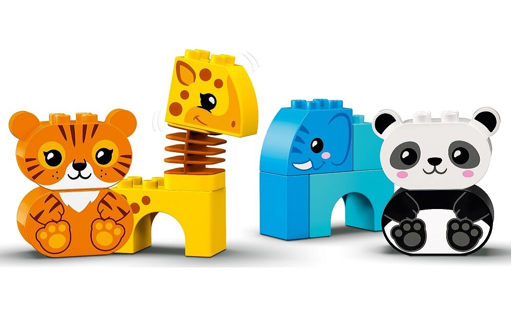 LEGO Duplo Pociąg ze zwierzątkami 10955 Kreatywna zabawka, która rozwija cenne umiejętności