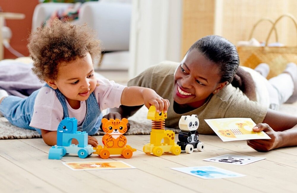 LEGO Duplo Pociąg ze zwierzątkami 10955 Zabawa w pojedynkę lub z rodzicami
