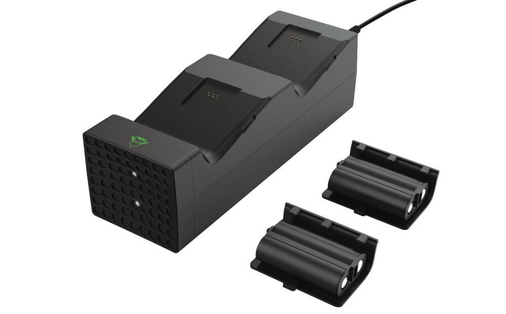 Stacja ładująca TRUST Xbox Series X-S Duo GXT 250  ładowanie pady akumulatorki granie konsola gaming 