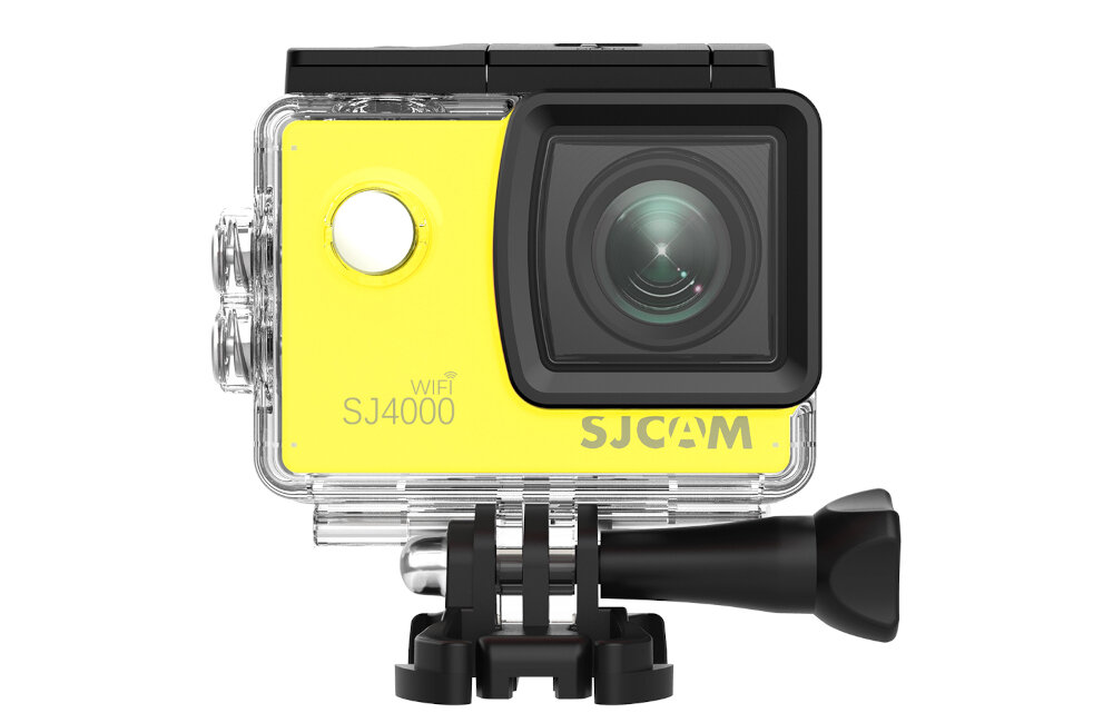 Kamera sportowa SJCAM SJ4000 WiFi żółty full HD, HD, VGA, QHD microSD złącze USB