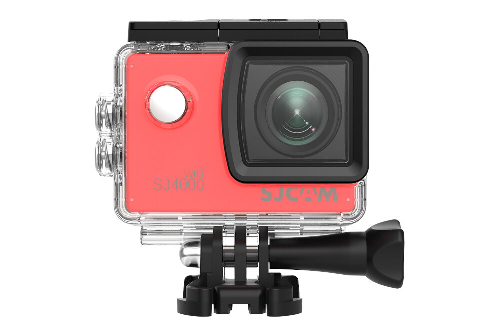 Kamera sportowa SJCAM SJ4000 WiFi czerwony full HD, HD, VGA, QHD microSD złącze USB