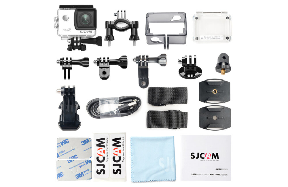 Kamera sportowa SJCAM SJ4000 WiFi zestaw