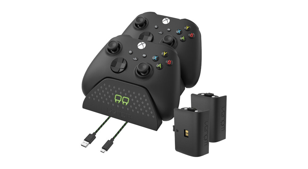 VENOM VS2879 Xbox Series S/X & One Red Twin Docking Station + 2 batteries drop and go technologia bez przewodów