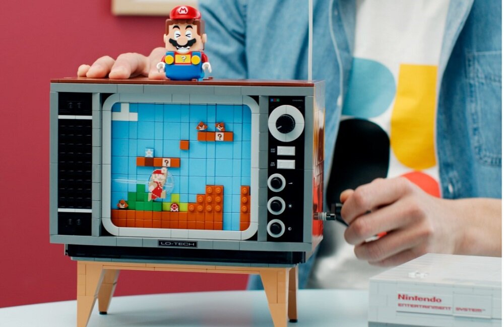 LEGO Super Mario Nintendo Entertainment System 71374 kreatywna zabawa klocki figurki minifigurki bez zasilania klasyczna zabawa wysoka jakość lego wielogodzinna zabawa