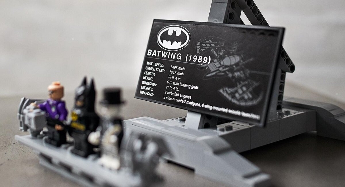 LEGO DC Batman Batwing z 1989 roku​ 76161 Tabliczka minifigurki BATMAN JOKER Lawrence