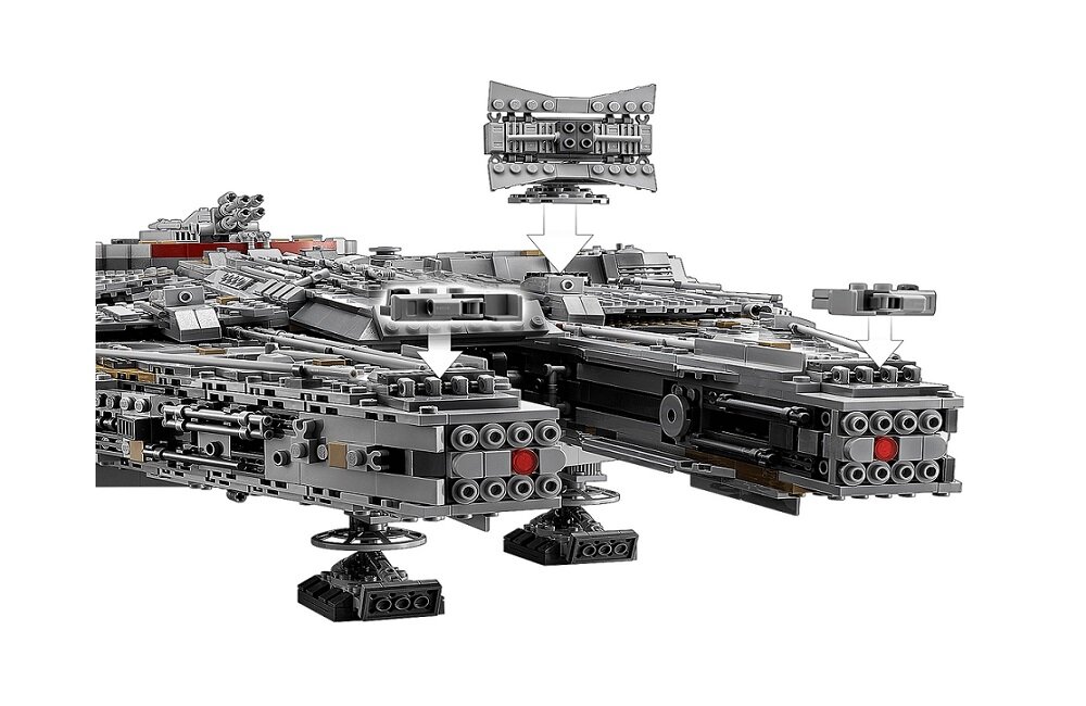 LEGO Star Wars Тисячолітній сокіл 75192 креативні розваги правильний предметний розвиток дитини будівельні блоки фігурки мініфігурки без сили класичні розваги висока якість лего години розваг