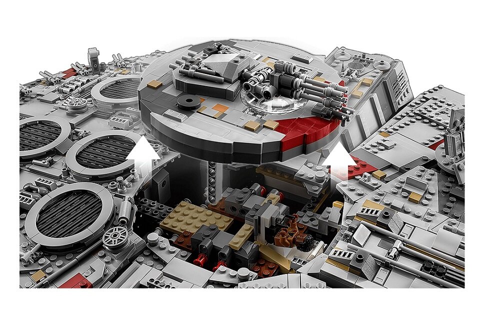 LEGO Star Wars Тисячолітній сокіл 75192 креативні розваги правильний предметний розвиток дитини будівельні блоки фігурки мініфігурки без сили класичні розваги висока якість лего години розваг