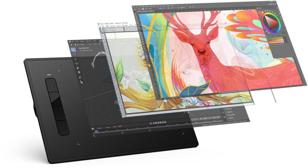 Tablet graficzny XP-PEN Star G960S Plus wyglad design minimalizm