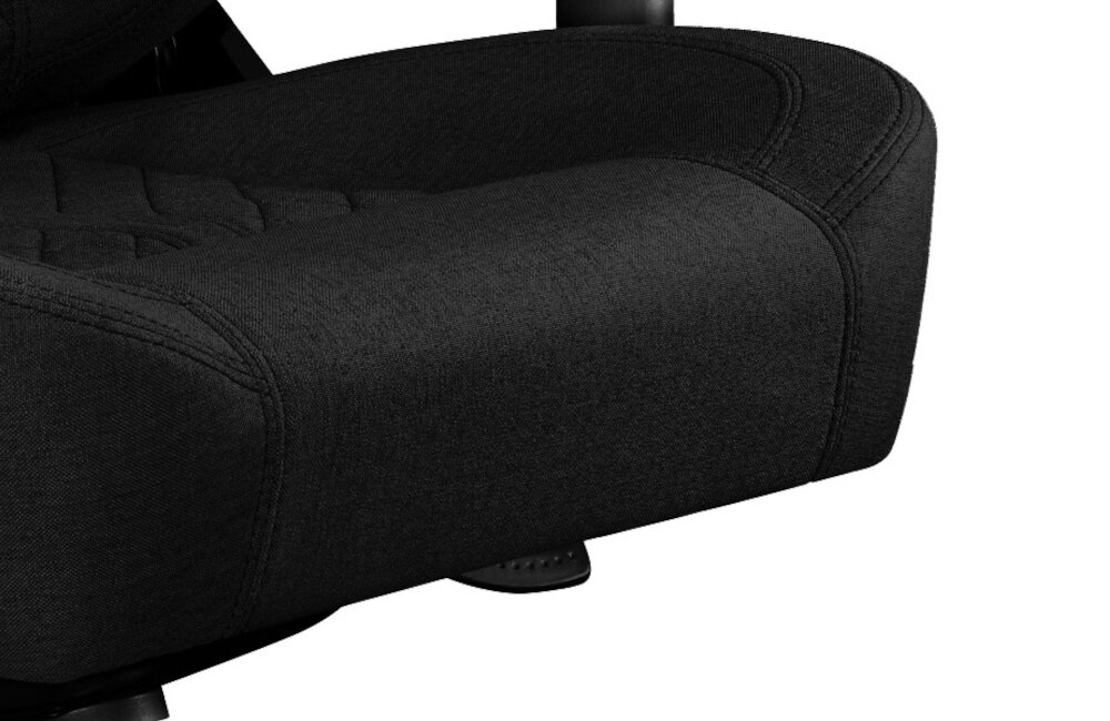 Fotel YUMISU 2052 czarny tkanina siedzisko przeszycia odpornosc