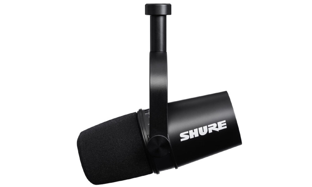 Mikrofon SHURE MV7 funkcje dodatkowe dźwięk uniwersalność design kompatybilność pasmo przenoszenia czułość jakość dźwięk  regulacja głośności kontrola barwy głosu redukcja szumów