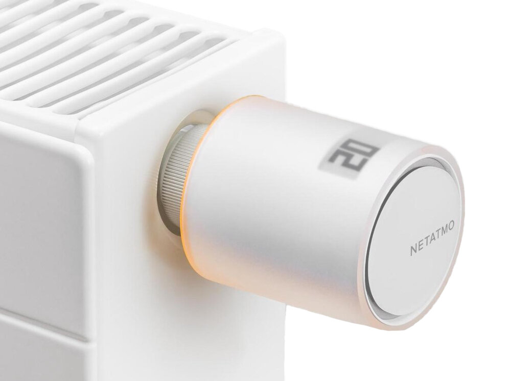 Głowice termostatyczne NETATMO NBU-NAV-EU Wi-Fi (3 szt.) dobranie komfortowej temperatury w każdym pomieszczeniu