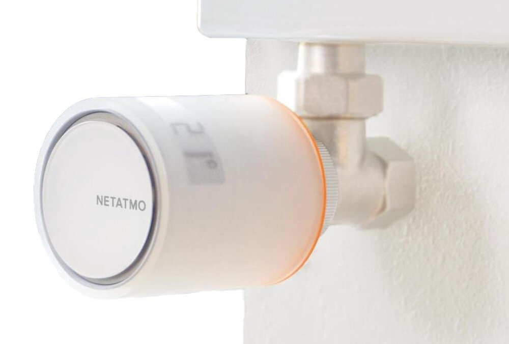 Głowice termostatyczne NETATMO NBU-NAV-EU Wi-Fi (3 szt.) połączenie bezprzewodowe pomiędzy termostatem i przekaźnikiem radiowym kompatybilne z Wi-Fi bateria na około 2 lata zoptymalizowanie pod względem oszczędności energii