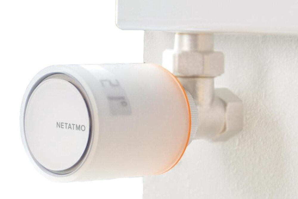 Termostat + głowice termostatyczne NETATMO NBU-NTH-NAV-EU Wi-Fi szereg praktycznych rozwiązań wykrywanie otwartego okna ręczne zwiększanie temperatury inteligentna regulacja