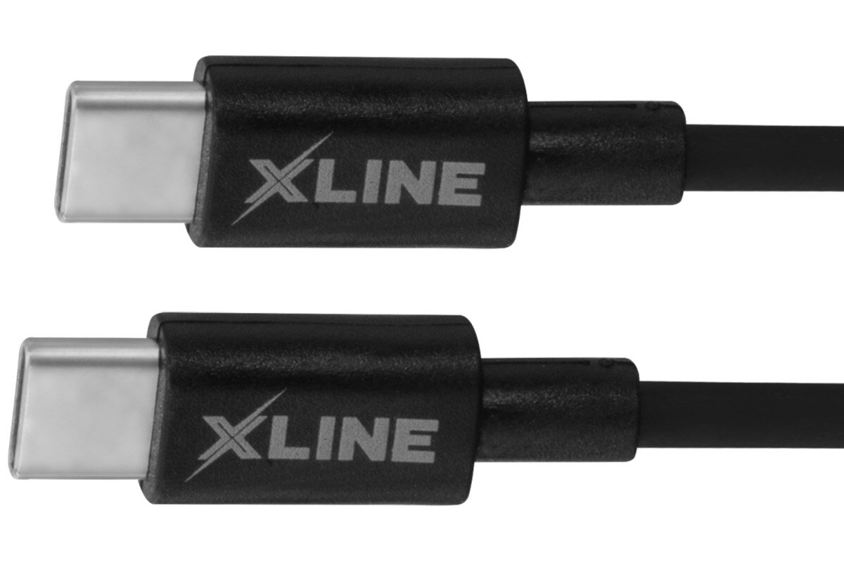 Kabel USB Typ C - USB Typ C XLINE 60W 1 m Czarny transmisja