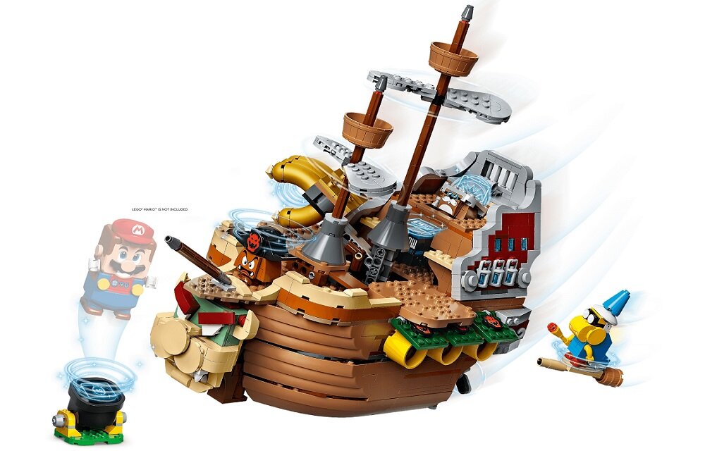 LEGO Super Mario Sterowiec Bowsera zestaw dodatkowy 71391 Nieograniczone możliwości zabawy Niezliczone kreatywne wyzwania do interaktywnej zabawy