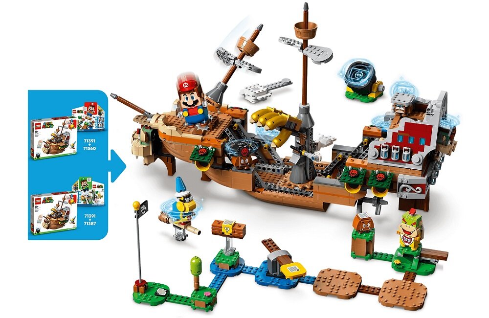 LEGO Super Mario Sterowiec Bowsera zestaw dodatkowy 71391 Łącz z innymi zestawami
