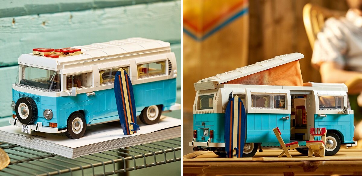 LEGO Icons Volkswagen T2 10279 Campervan Minibus реалістичні особливості