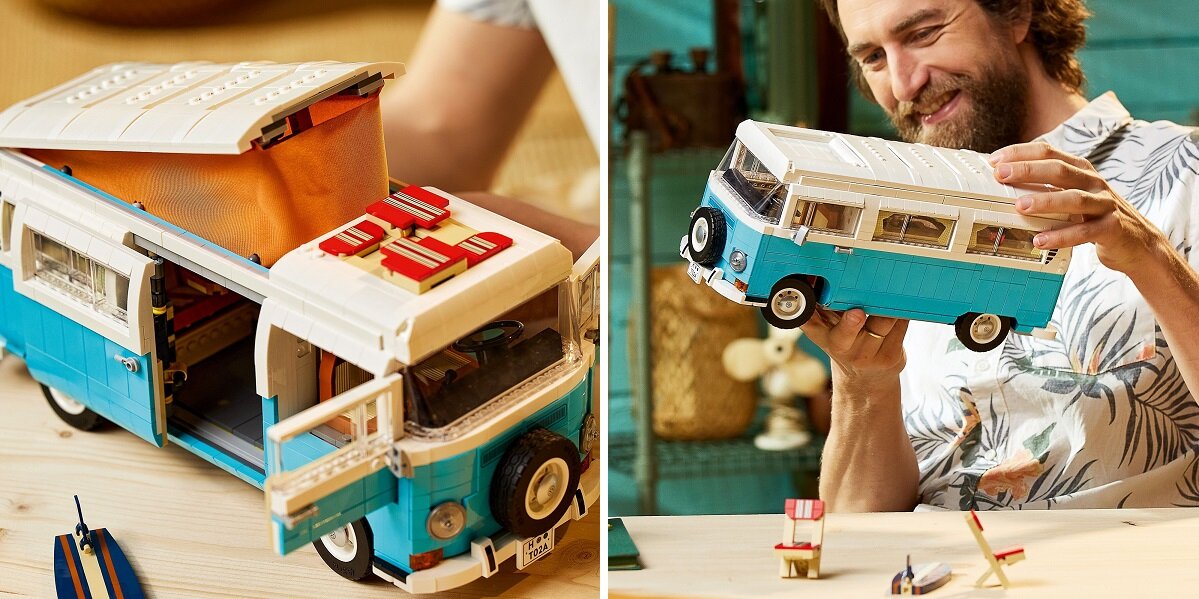 LEGO Icons Volkswagen T2 Camping Bus 10279 Детальний набір двигуна дверей лобового скла