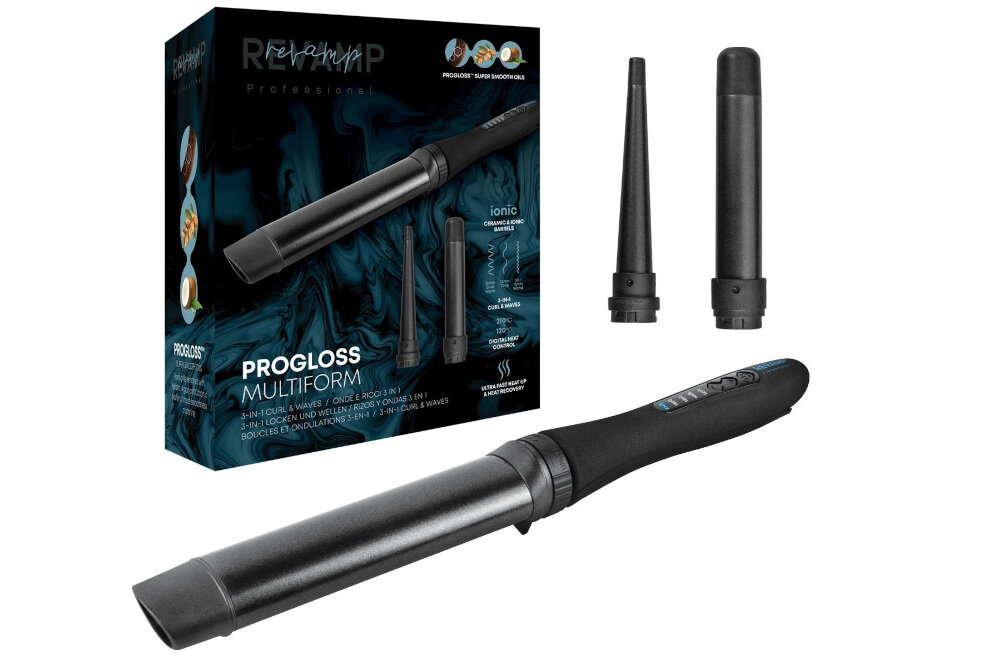 Lokówka REVAMP WD-1500 prosta obsluga stylizacje uzytkowanie Revamp Progloss ™ Multiform Curl i Waves Hair Styler WD-1500