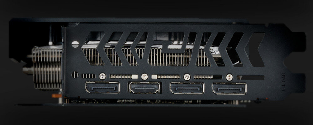 Karta graficzna POWERCOLOR Radeon RX 6600 XT Hellhound 8GB złącza porty pamięć GDRR6