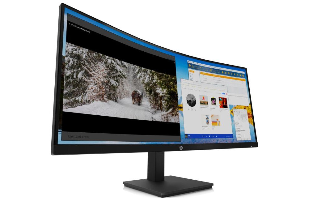 Monitor HP M34D 34 3440x1440px 100Hz Curved PŁYNNY NATURALNY RUCH TECHNOLOGIA MAD FREE SYNC