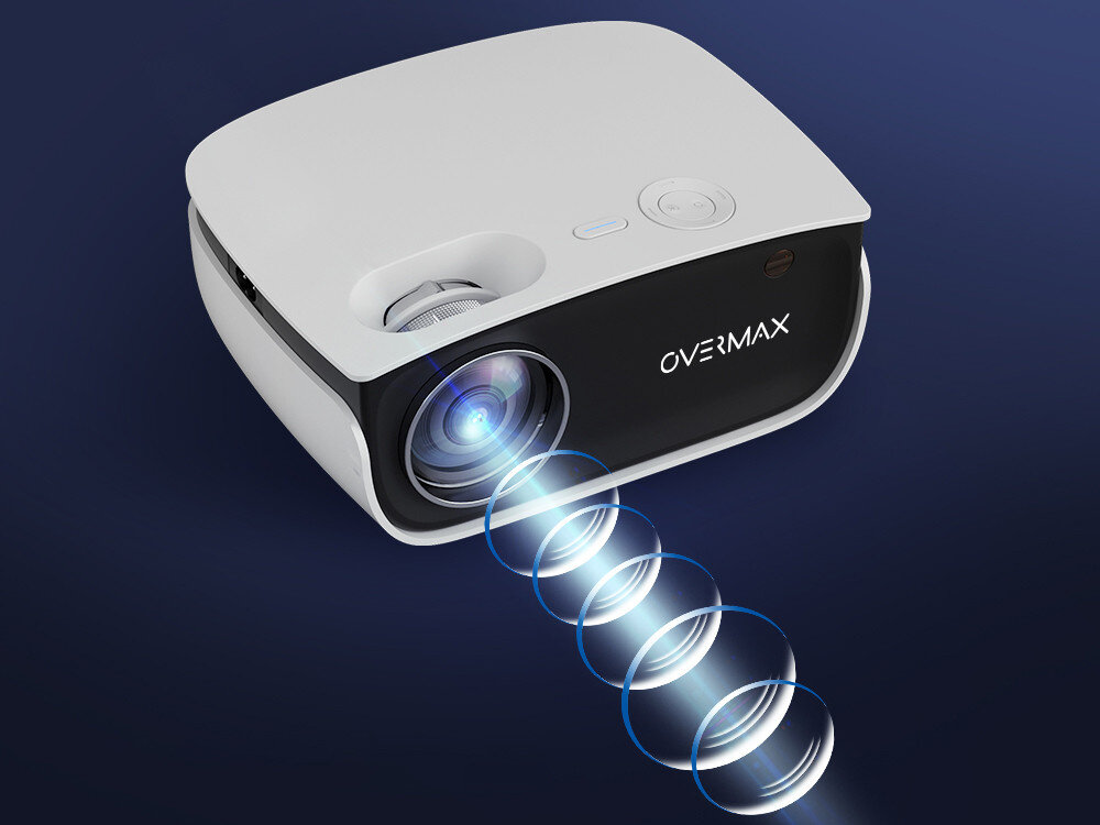 Projektor OVERMAX Multipic 2.5 zastosowanie cechy przekątna wielkość jasność