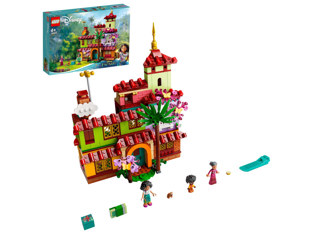 LEGO Disney Dom Madrigalów 43202 realistyczne detale dla miłośnika filmu Nasze magiczne Encanto kreatywna zabawa przeżywanie niezapomnianych zabaw wspaniale oddane elementy z bajki