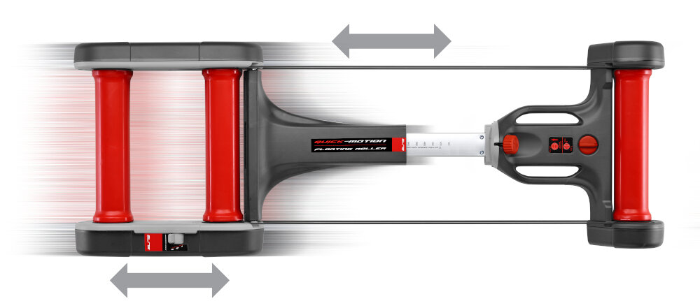 Trenażer rowerowy ELITE Quick-Motion 3-poziomowy magnetyczny układ hamulcowy maksymalny generowany opór do 425 W przy prędkości do 40 km/h dla osób poczatkujących wykfalifikowanych użytkowników
