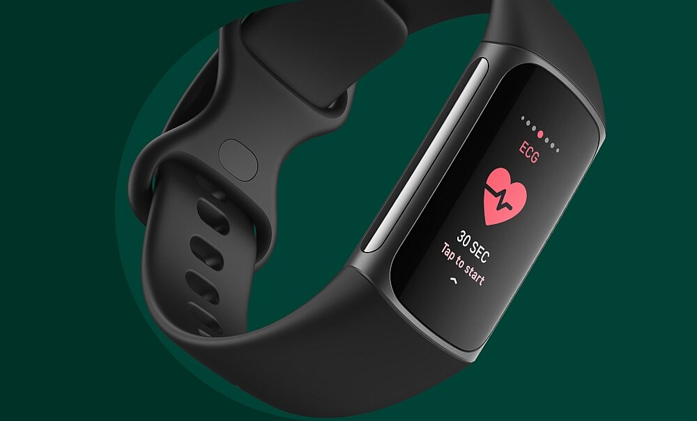 Smartband FITBIT Charge 5 ekran bateria czujniki zdrowie sport pasek ładowanie pojemność rozdzielczość łączność sterowanie krew puls rozmowy smartfon aplikacja 