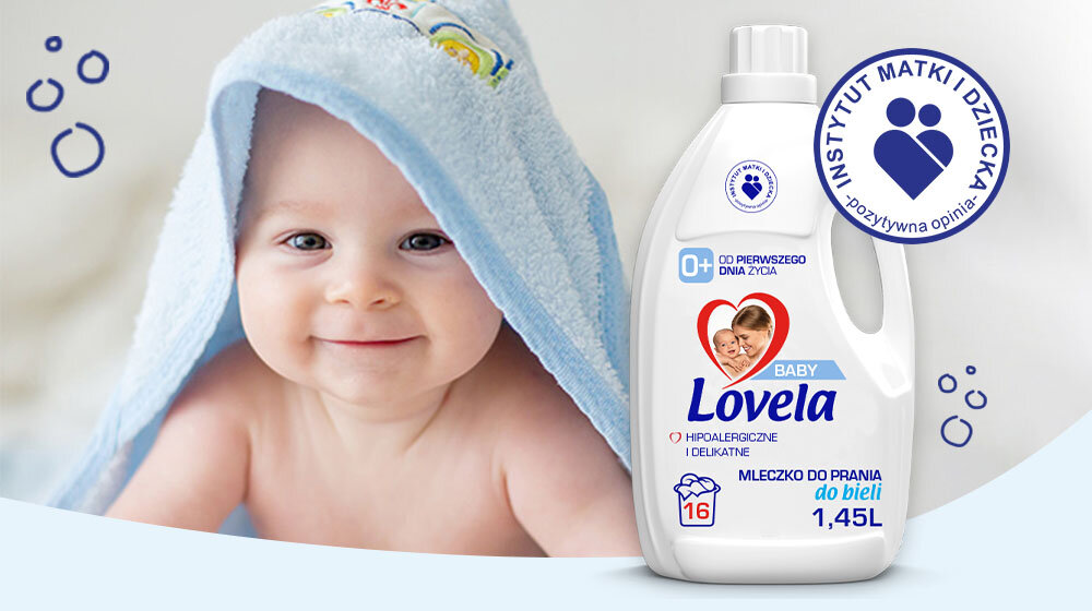 Płyn do prania LOVELA Baby Biały 1450 ml niemowlę w ręczniku