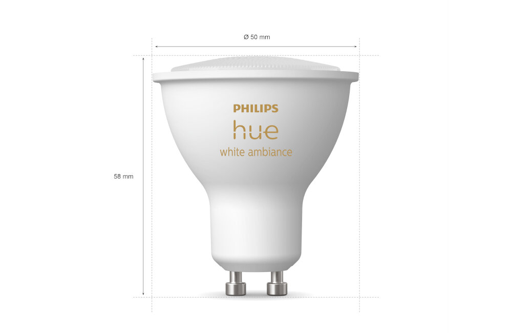 Inteligentna żarówka LED PHILIPS HUE 929001953312 4.3W GU10 (3 szt.) czas nagrzewania zużycie energii czas pracy