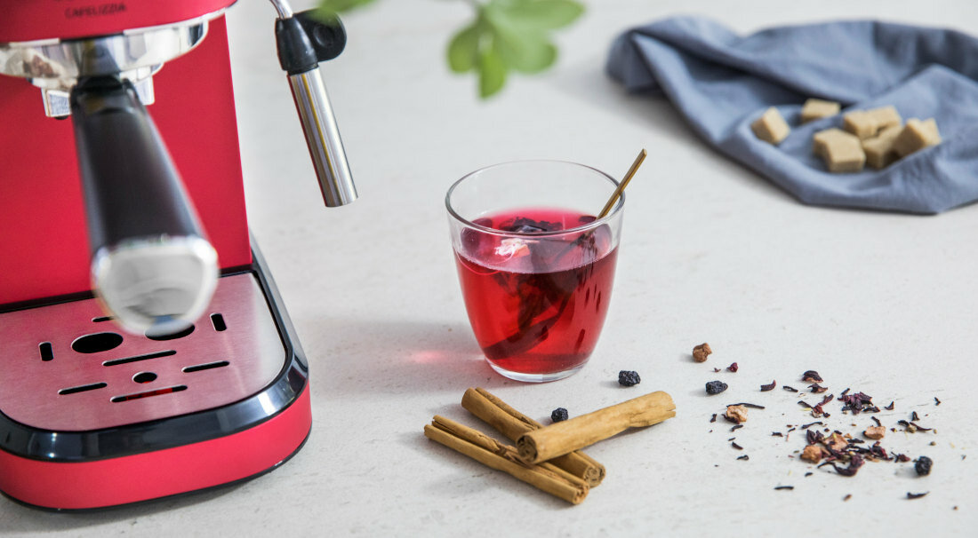 Ekspres CECOTEC Cafelizzia 790 Shiny Pro Czerwony nie tylko kawa napoje ziolowe herbaty