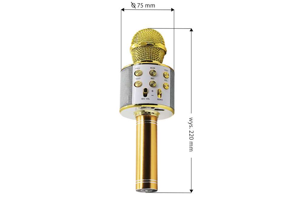 Głośnik mobilny MANTA MIC12-BK z mikrofonem Różowy solidność wykonanie waga
