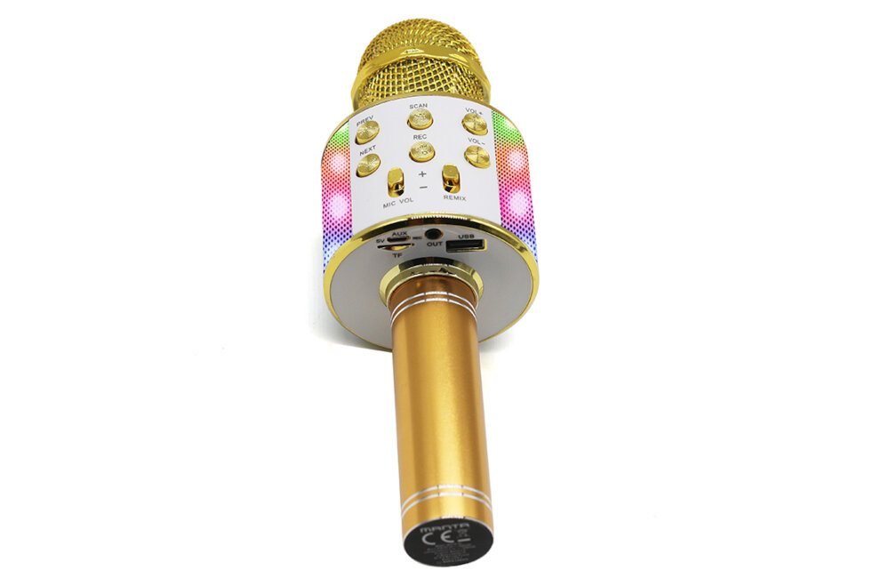 Głośnik mobilny MANTA MIC20-GL z mikrofonem Różowy muzyka