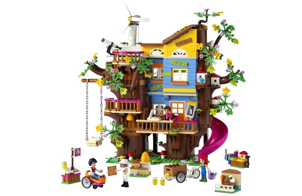 LEGO Friends Domek na Drzewie przyjaźni 41703 Wiele godzin kreatywnej zabawy Spraw uśmiech na twarzy Twojej pociechy