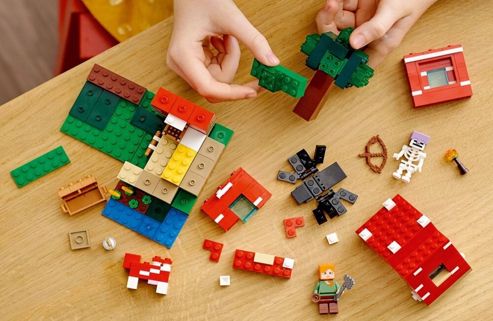 LEGO Minecraft Dom w grzybie 21179 Zestaw pełen szczęścia