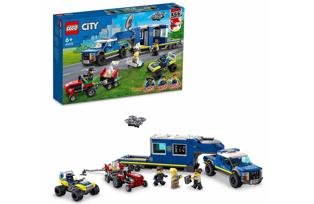 LEGO City Mobilne centrum dowodzenia policji 60315 Wysoka jakość i bezpieczeństwo