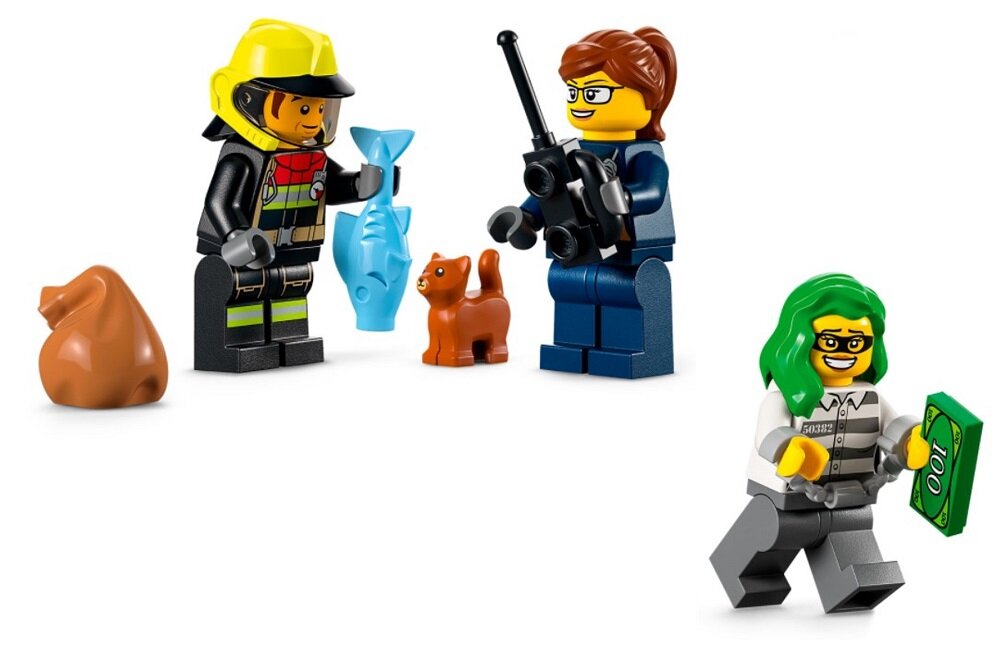 LEGO City Akcja strażacka i policyjny pościg 60319 Zabawa napędzana wyobraźnią